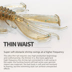 Frogman Ballet Shrimp Floating Shrimp Bait Obstruction Shrimp Type Soft Bug Fishing Bass Mandarin Fish Inverted Fishing Lead Head Hook Ned Shrimp