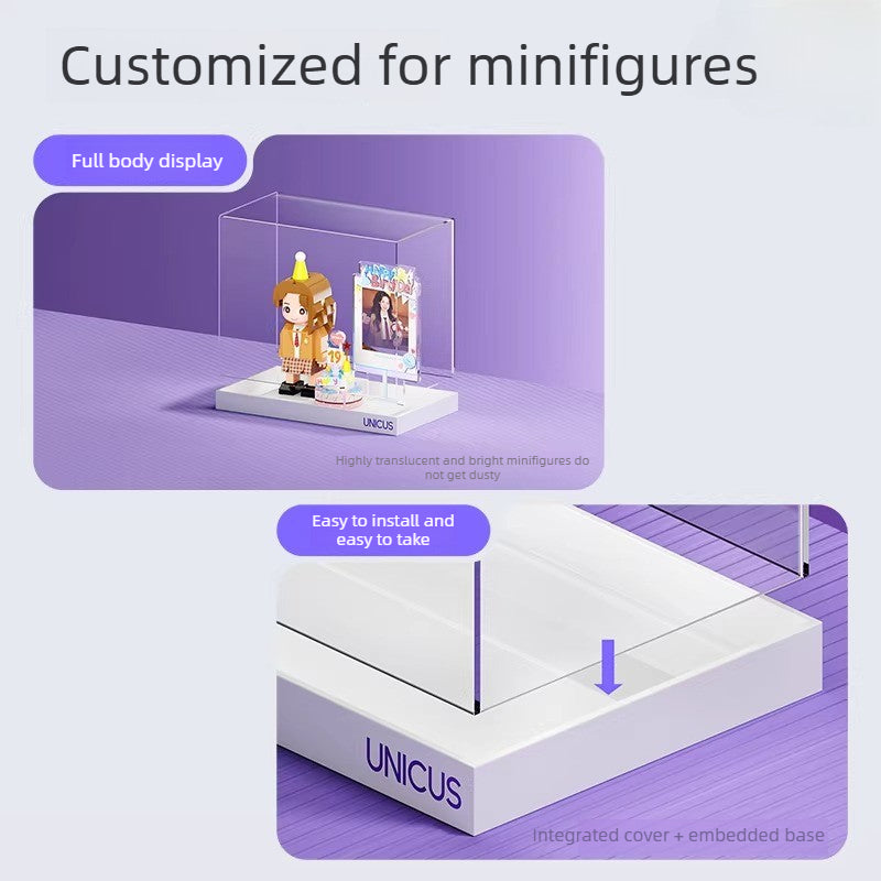 [Single double acrylic cover size optional] Figure dust cover storage display box [Shipped separately]