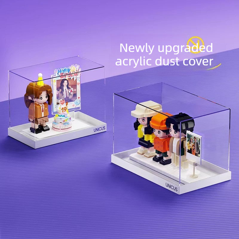 [Single double acrylic cover size optional] Figure dust cover storage display box [Shipped separately]