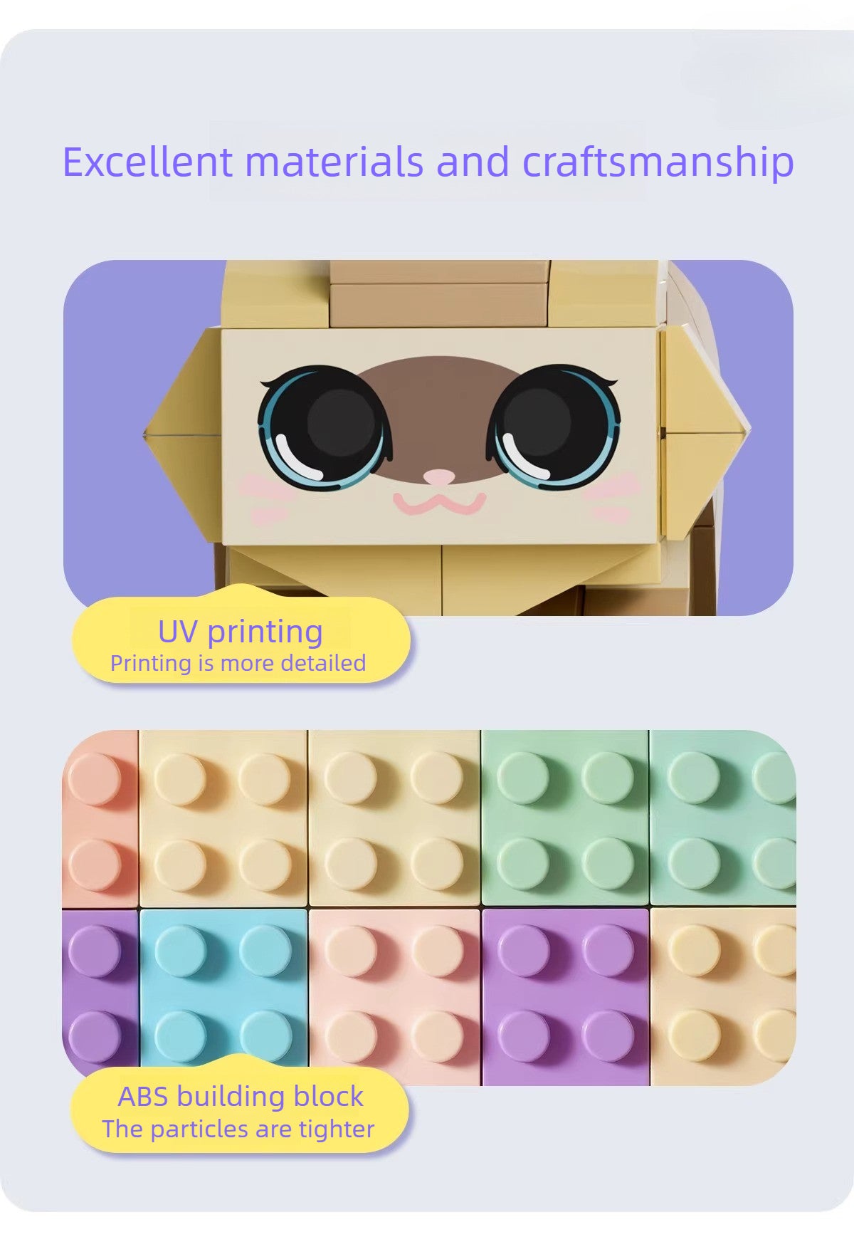 Photo custom pet cat tide play building block toy DIY creative figure gift Q Meng