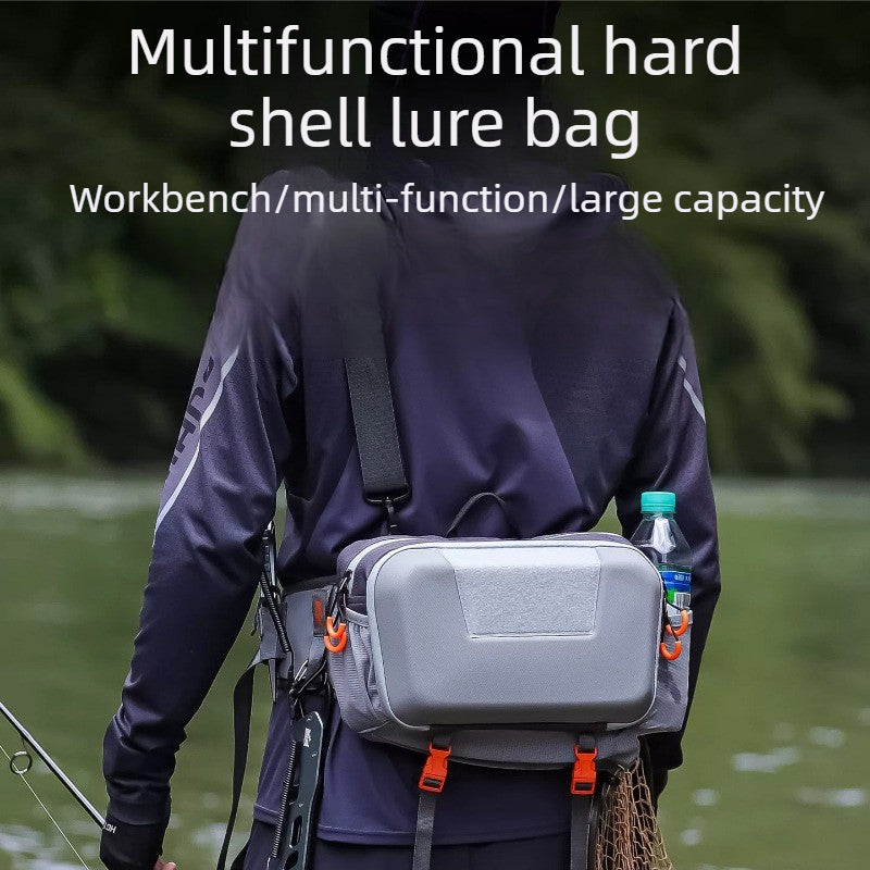 New Luya Bag Multifunctional Waterproof Fanny Pack Fishing Tackle Backpack One Shoulder Crossbody Bag for Anglers