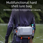 New Luya Bag Multifunctional Waterproof Fanny Pack Fishing Tackle Backpack One Shoulder Crossbody Bag for Anglers
