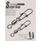 Enhanced Figure‑8 Swivel Snap Connectors, Stainless Steel Rotating 8‑Ring, Complete Range of Fishing Accessories