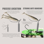 Chicken Coffee JIKA Tungsten Steel Fishing Group Anti-Hanging Inverted Fishing Black Pit Free Fishing Group Sequins Texas Hook Soft Bait Hook