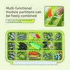 Luya waterproof bait box multi-functional storage box double-sided micro-object fake bait box lead head hook accessories bait box